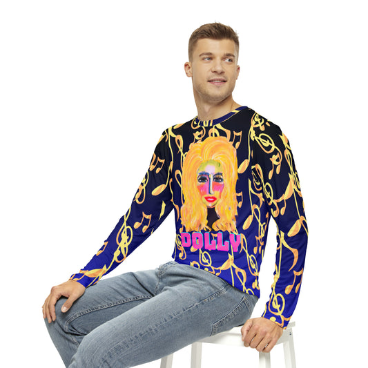 Dolly on Long Sleeve Allover Unisex Tee