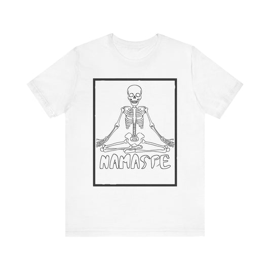 Colorable Halloween Namaste Tee