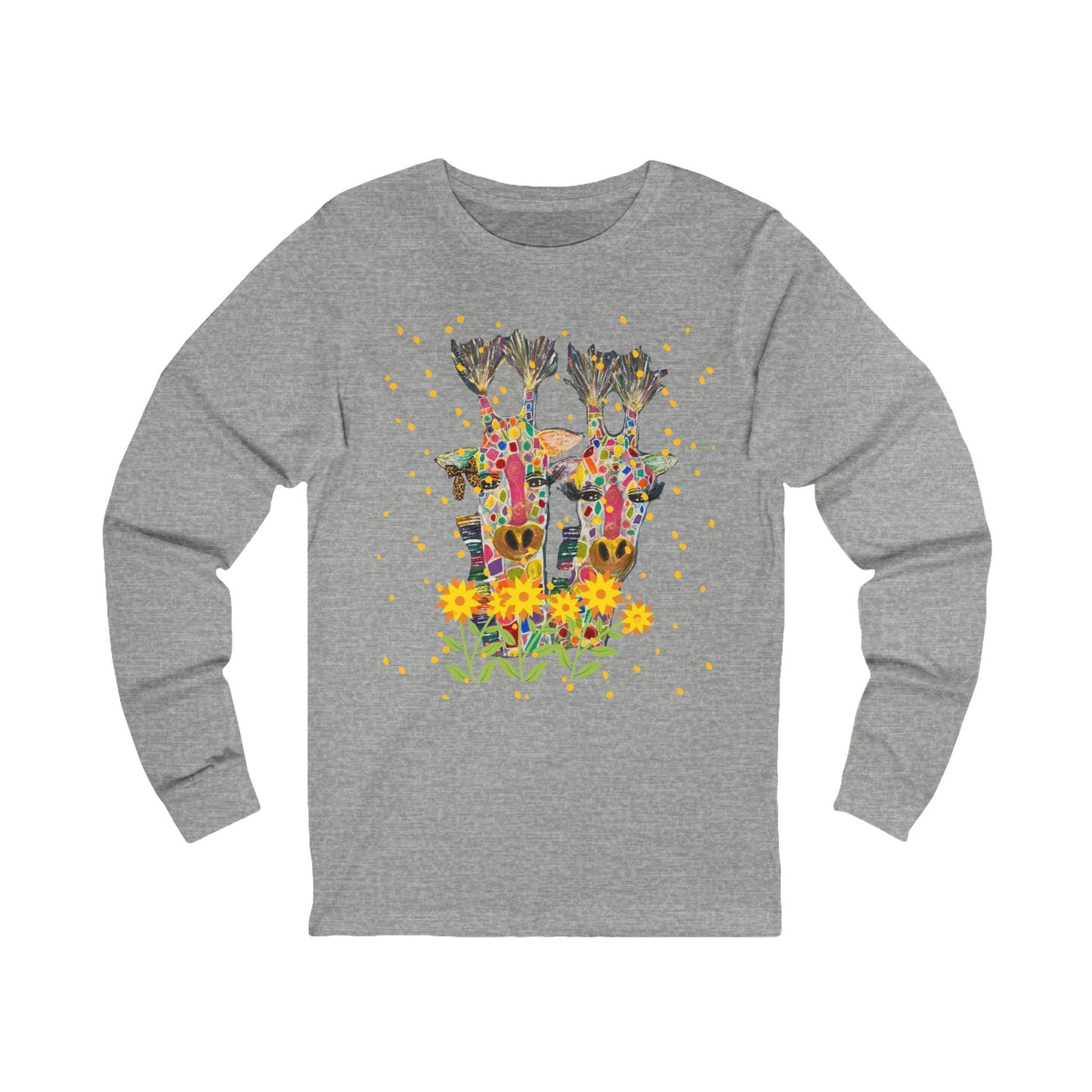 Giraffe In Love Long Sleeve Tee