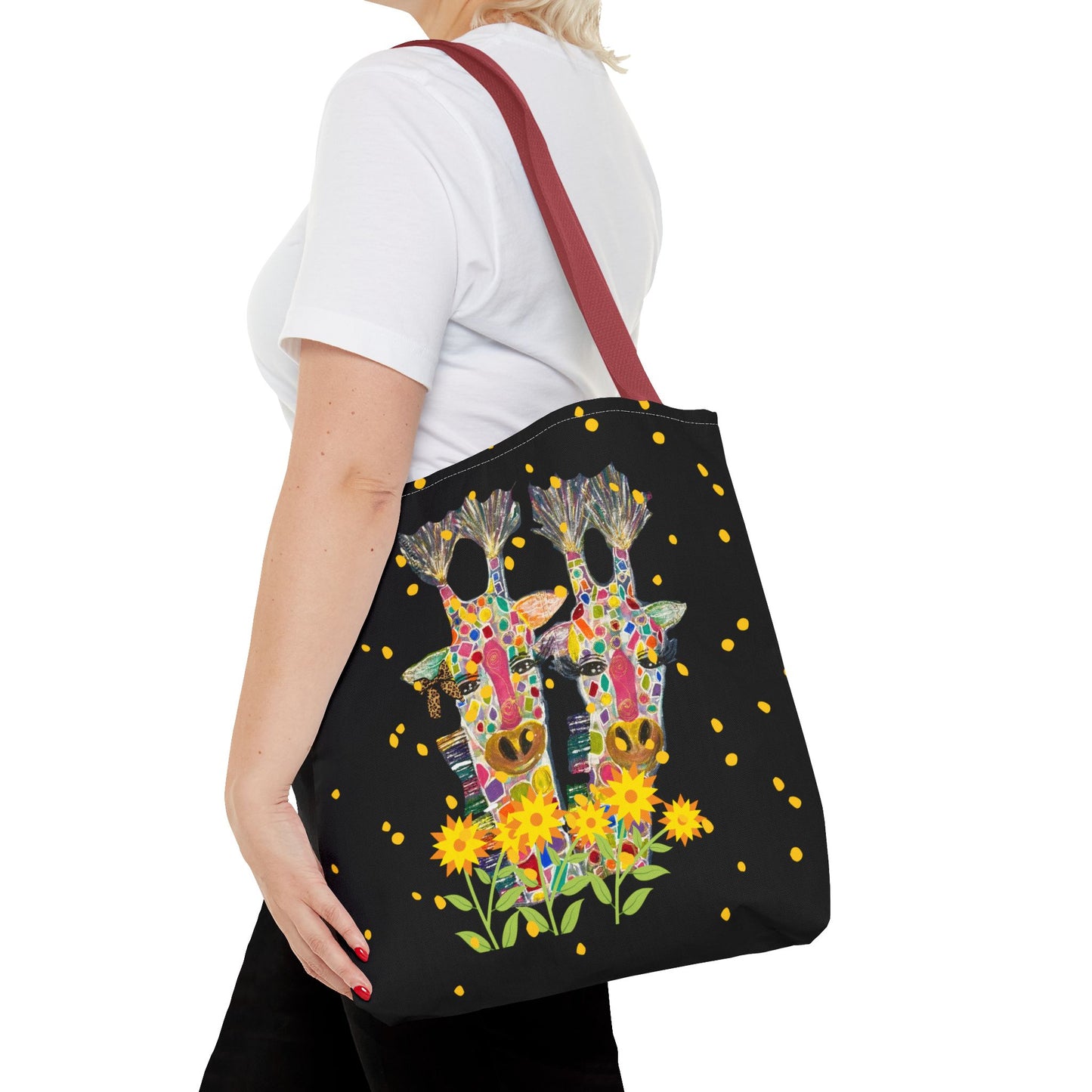 Giraffe Love Tote Bag