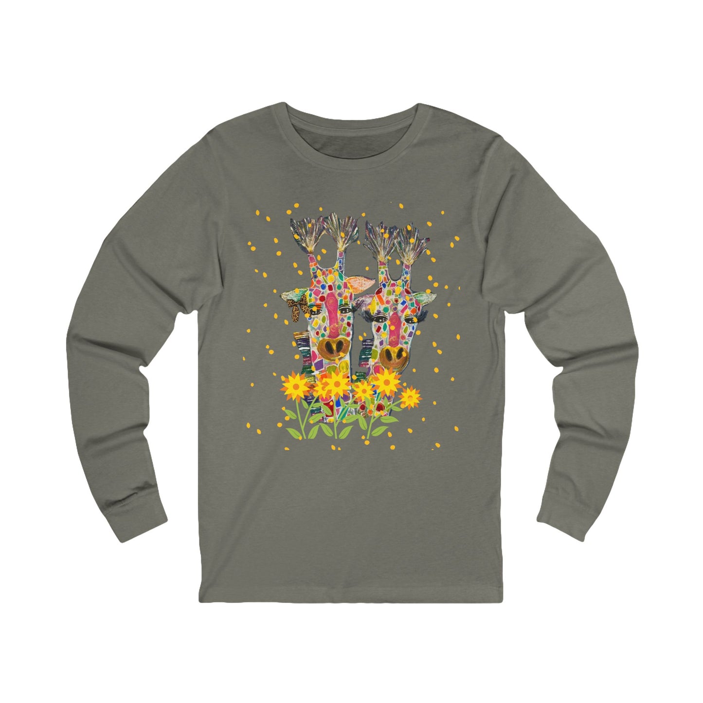 Giraffe In Love Long Sleeve Tee