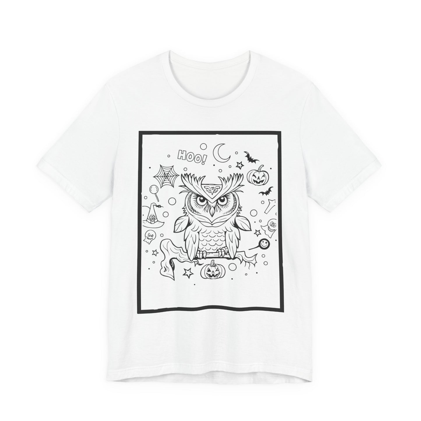 Colorable Halloween Owl Tee