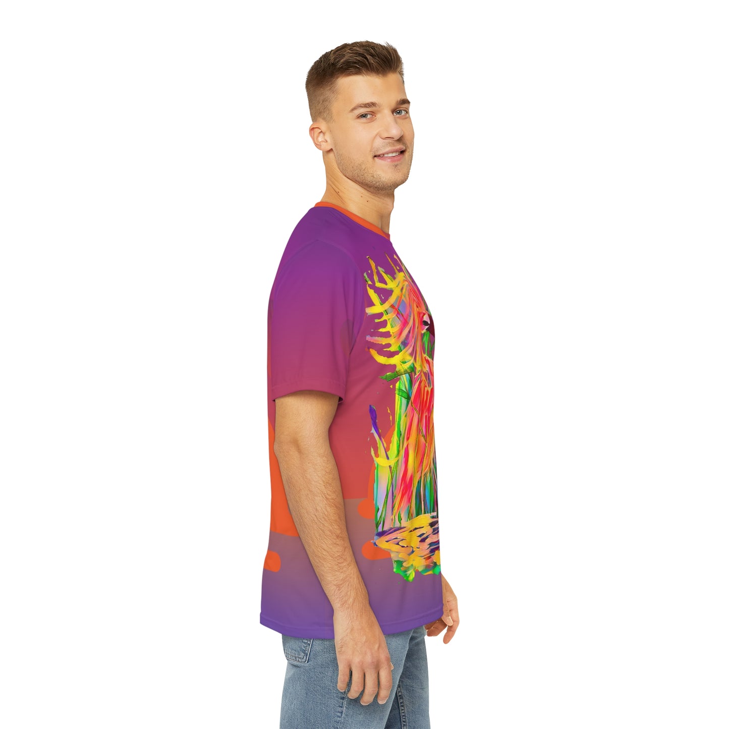Magical Egret short Sleeve All-Over Unisex Tee