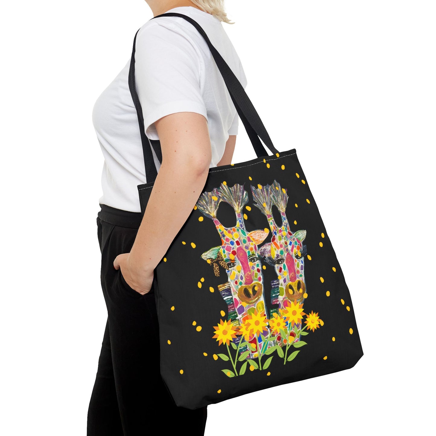 Giraffe Love Tote Bag