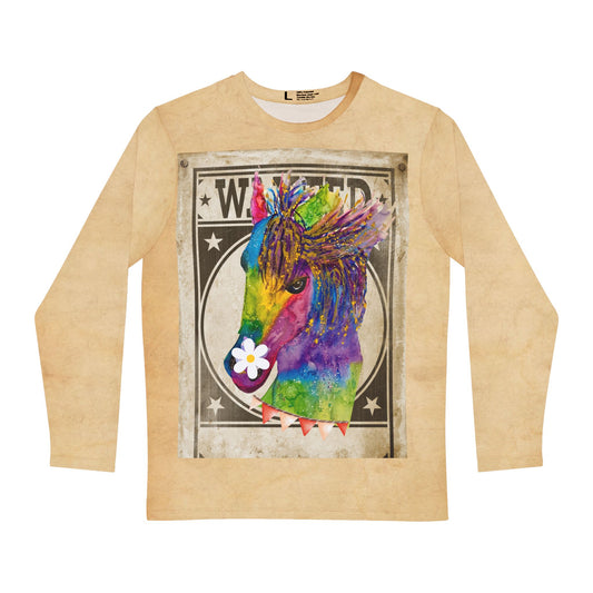 Wanted Horsey Long Sleeve Unisex Tee