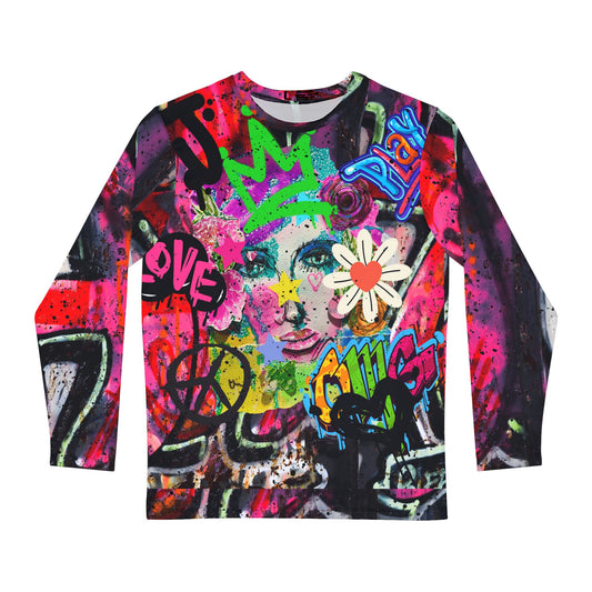 Happy Girl Unisex Allover Long Sleeve Shirt