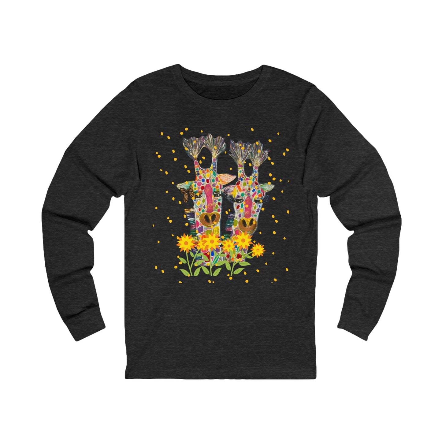 Giraffe In Love Long Sleeve Tee