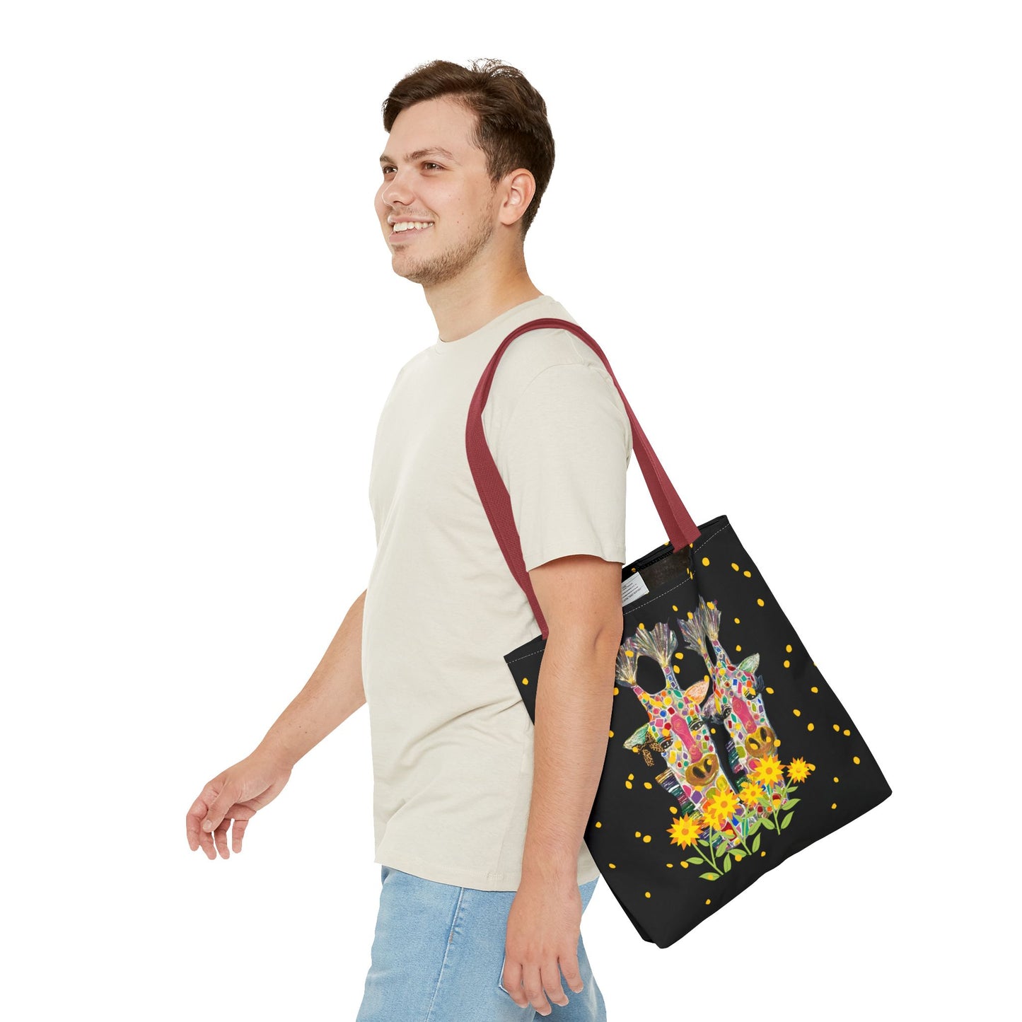 Giraffe Love Tote Bag