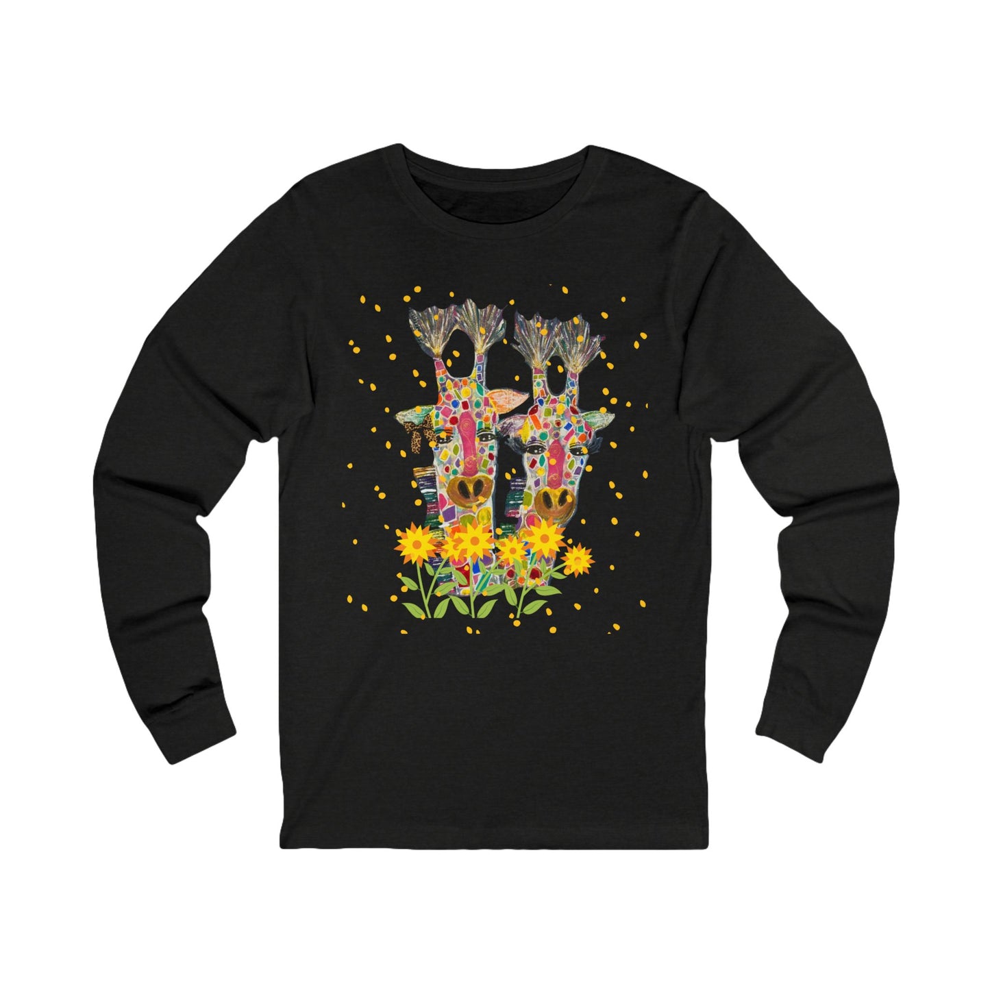 Giraffe In Love Long Sleeve Tee