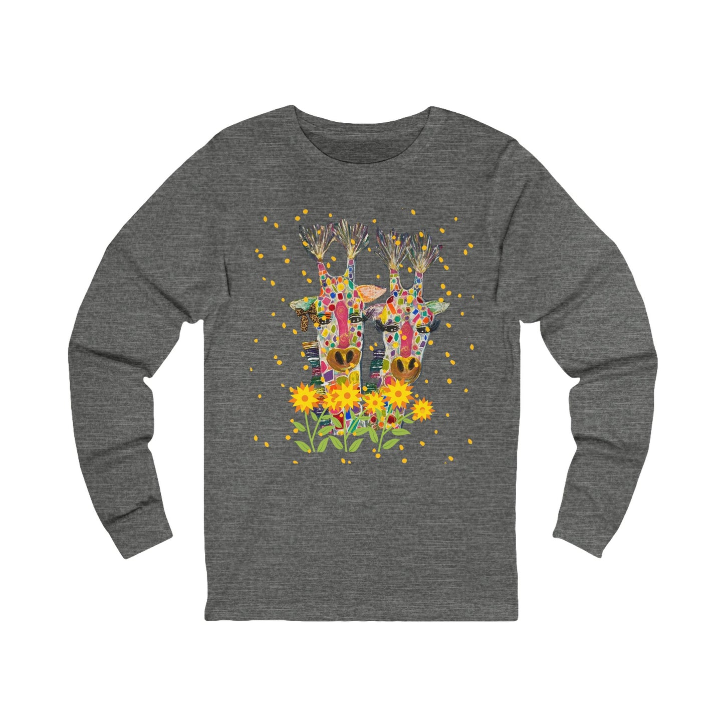 Giraffe In Love Long Sleeve Tee
