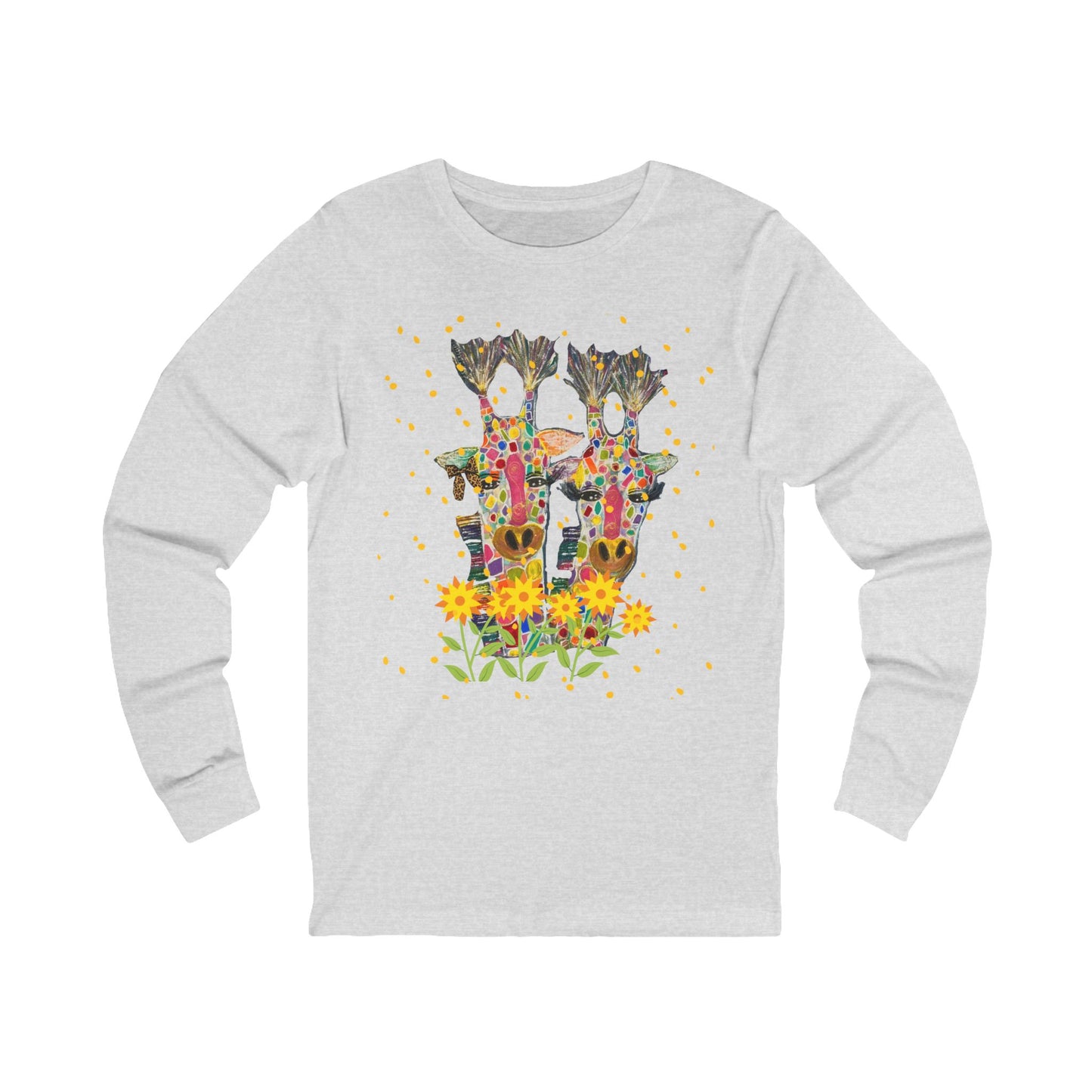 Giraffe In Love Long Sleeve Tee