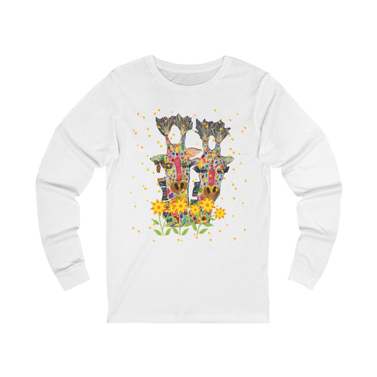 Giraffe In Love Long Sleeve Tee