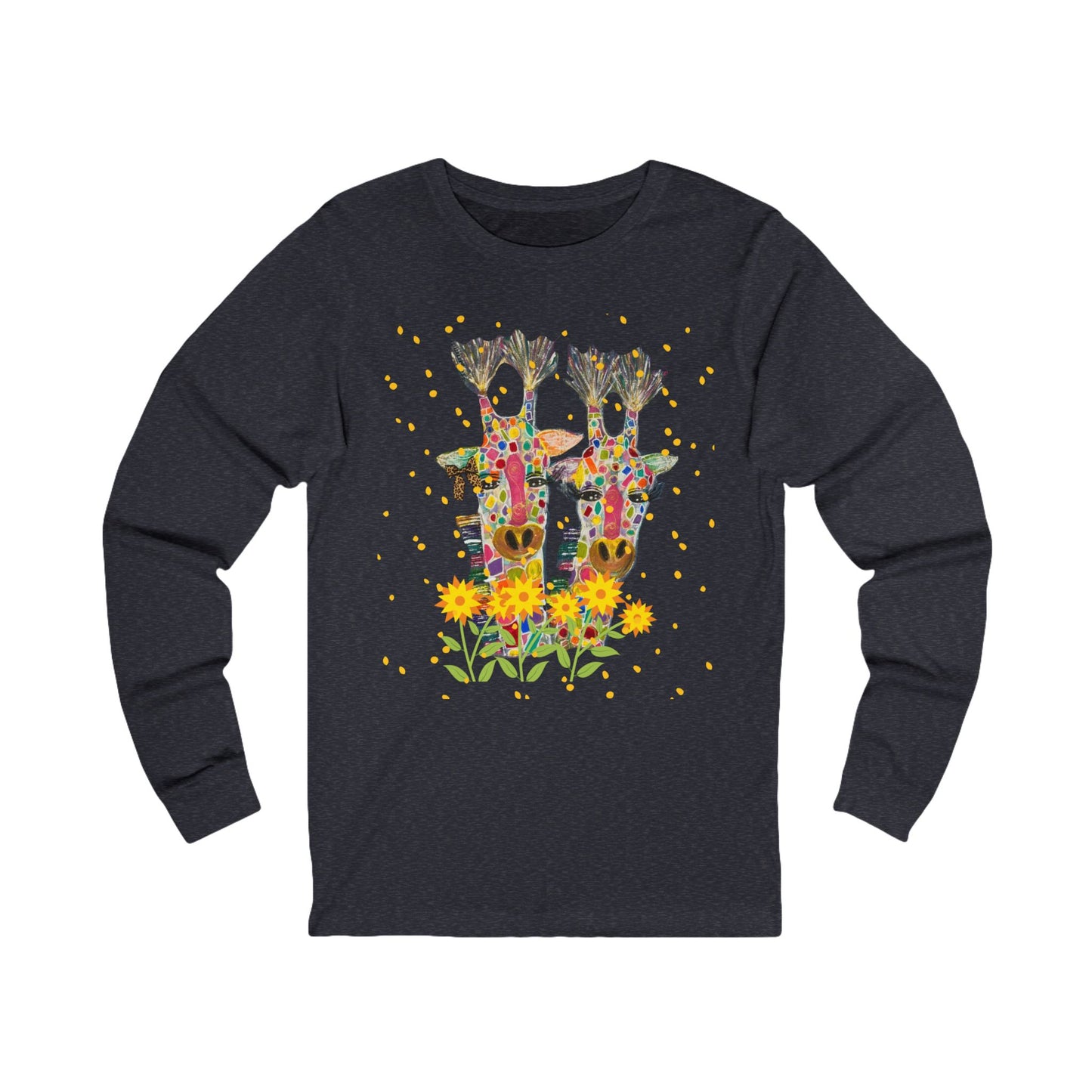 Giraffe In Love Long Sleeve Tee