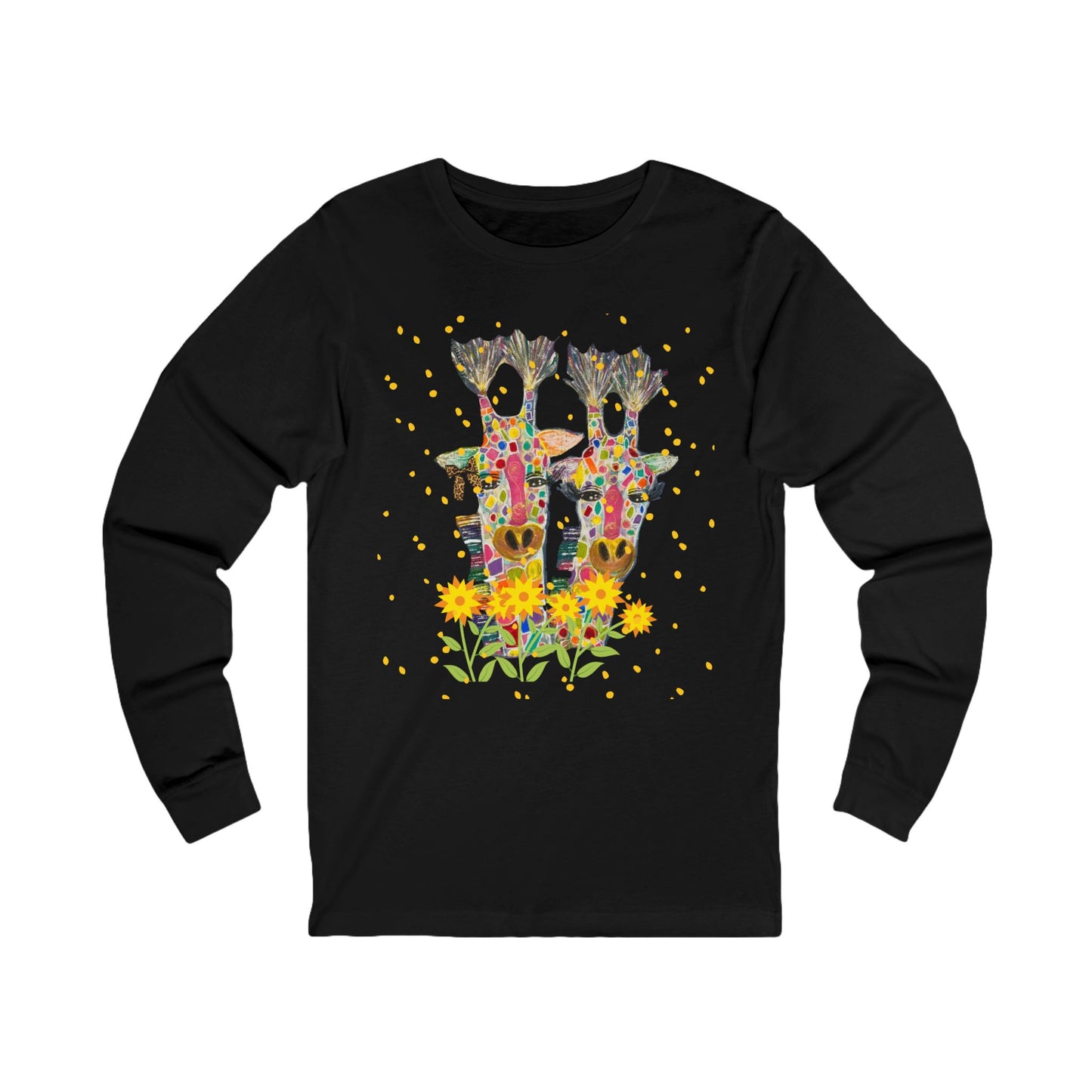 Giraffe In Love Long Sleeve Tee