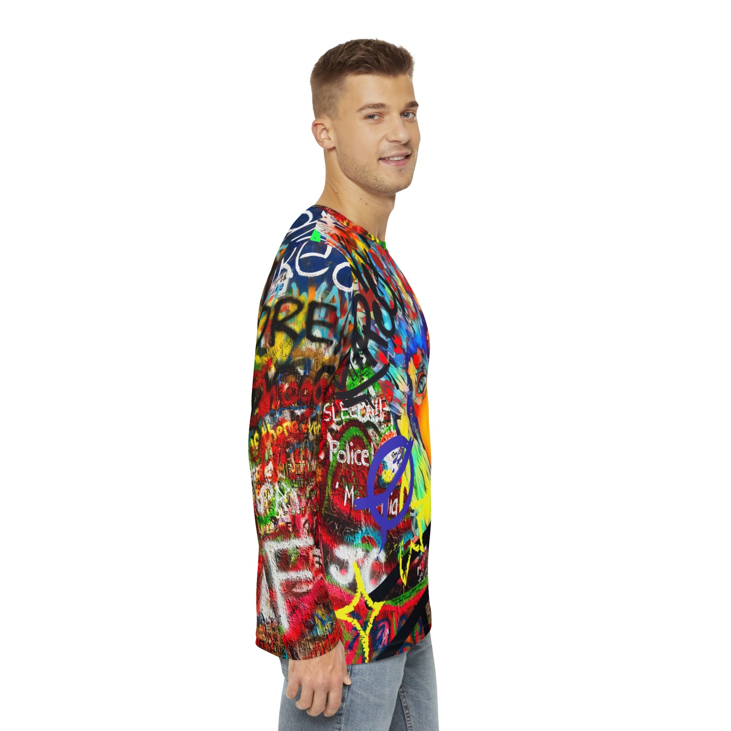 Miss Glitz Graffiti Long Sleeve allover Unisex Tee