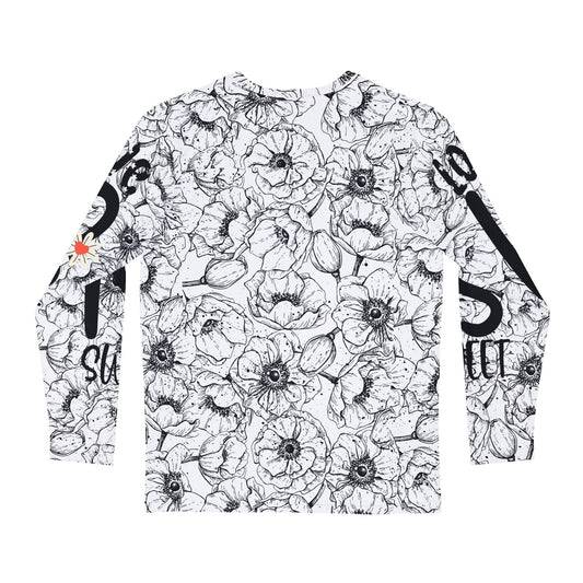 Long Sleeve Shirt - Giraffes in Flower Garden Design