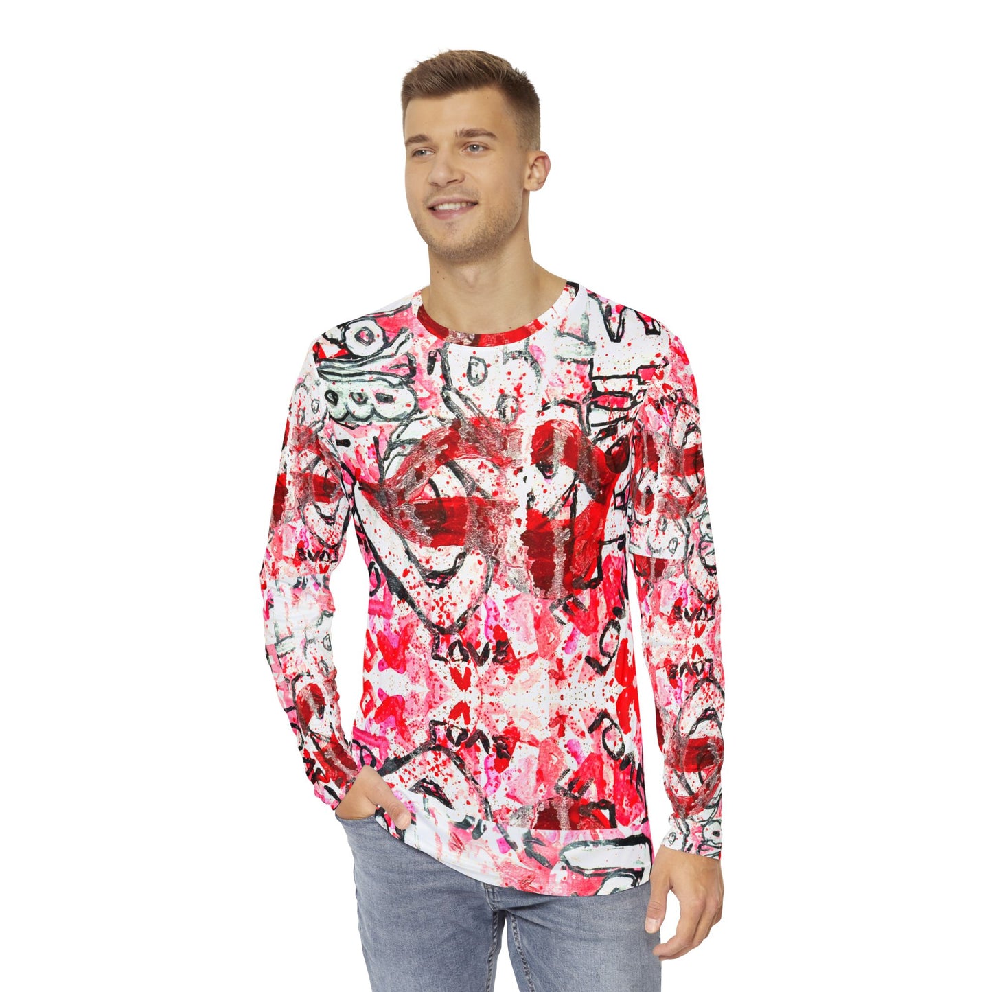Unisex Long Sleeve Shirt - Don't Break My Heart Design