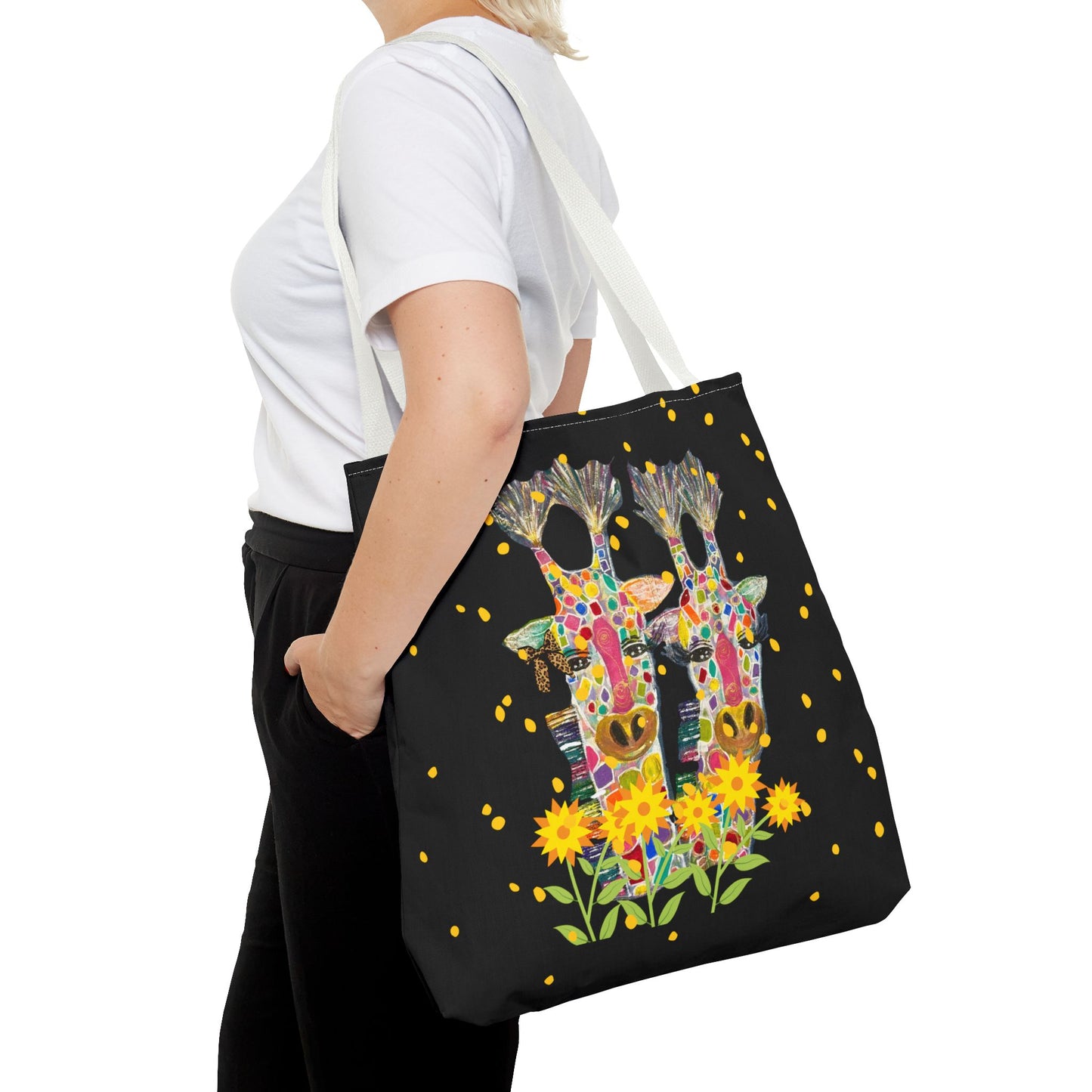 Giraffe Love Tote Bag