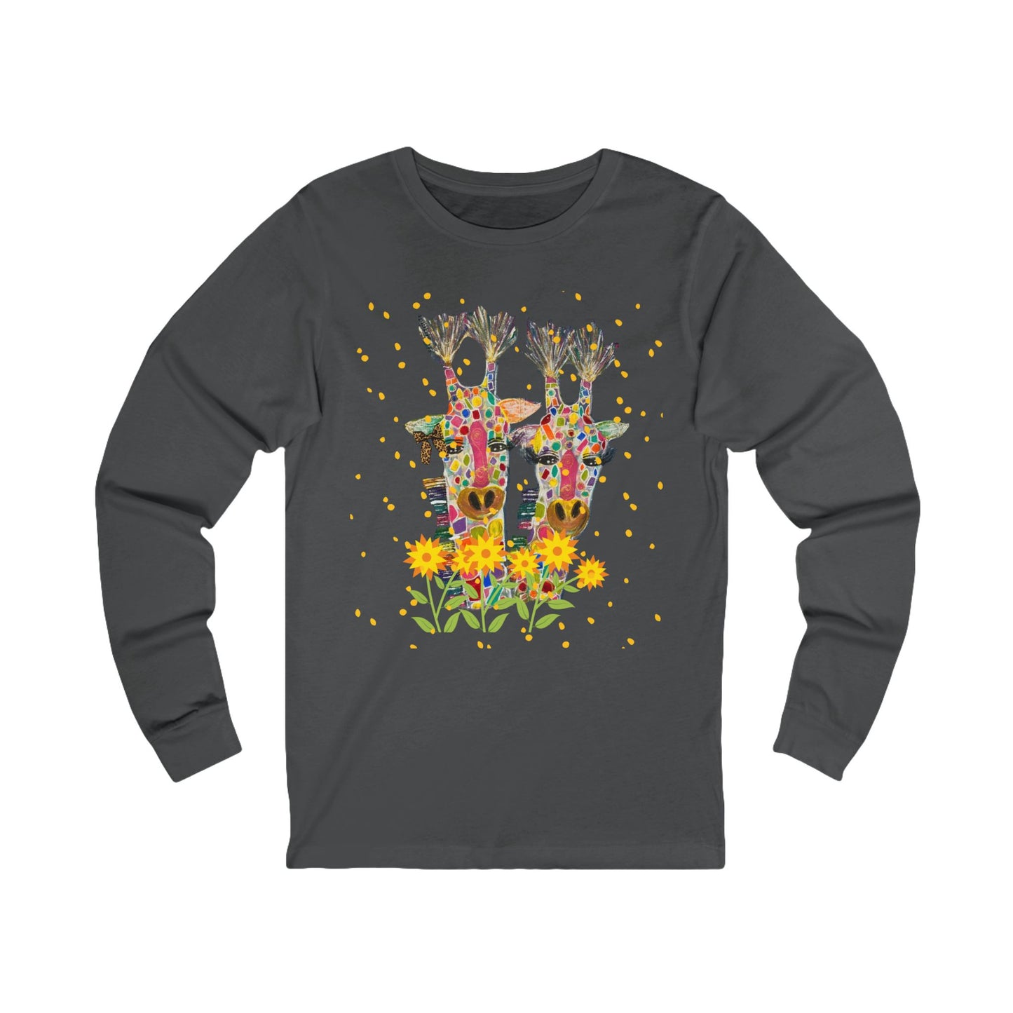 Giraffe In Love Long Sleeve Tee