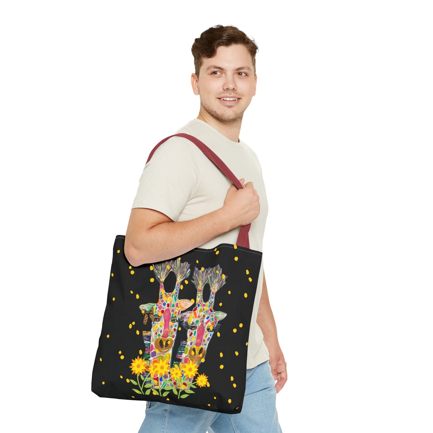 Giraffe Love Tote Bag
