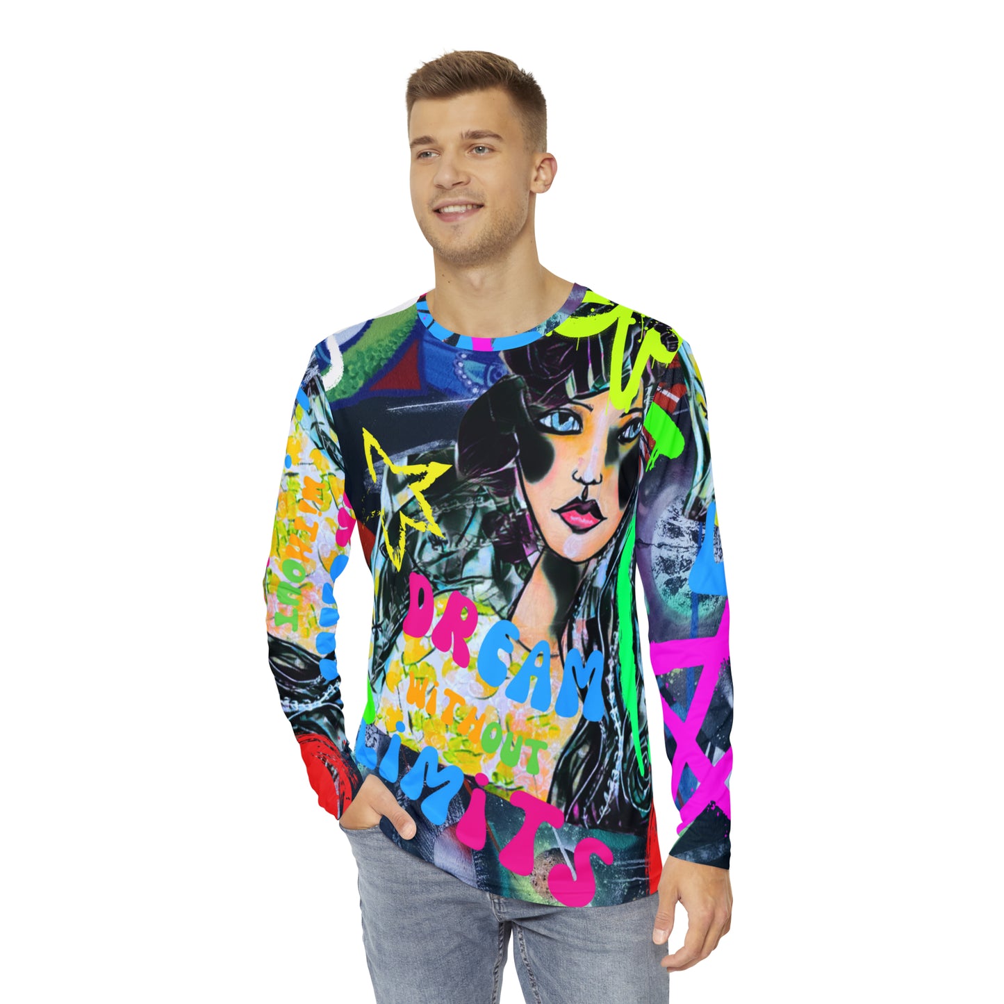 Dream Without Limits Graffiti Long Sleeve Allover Unisex shirt