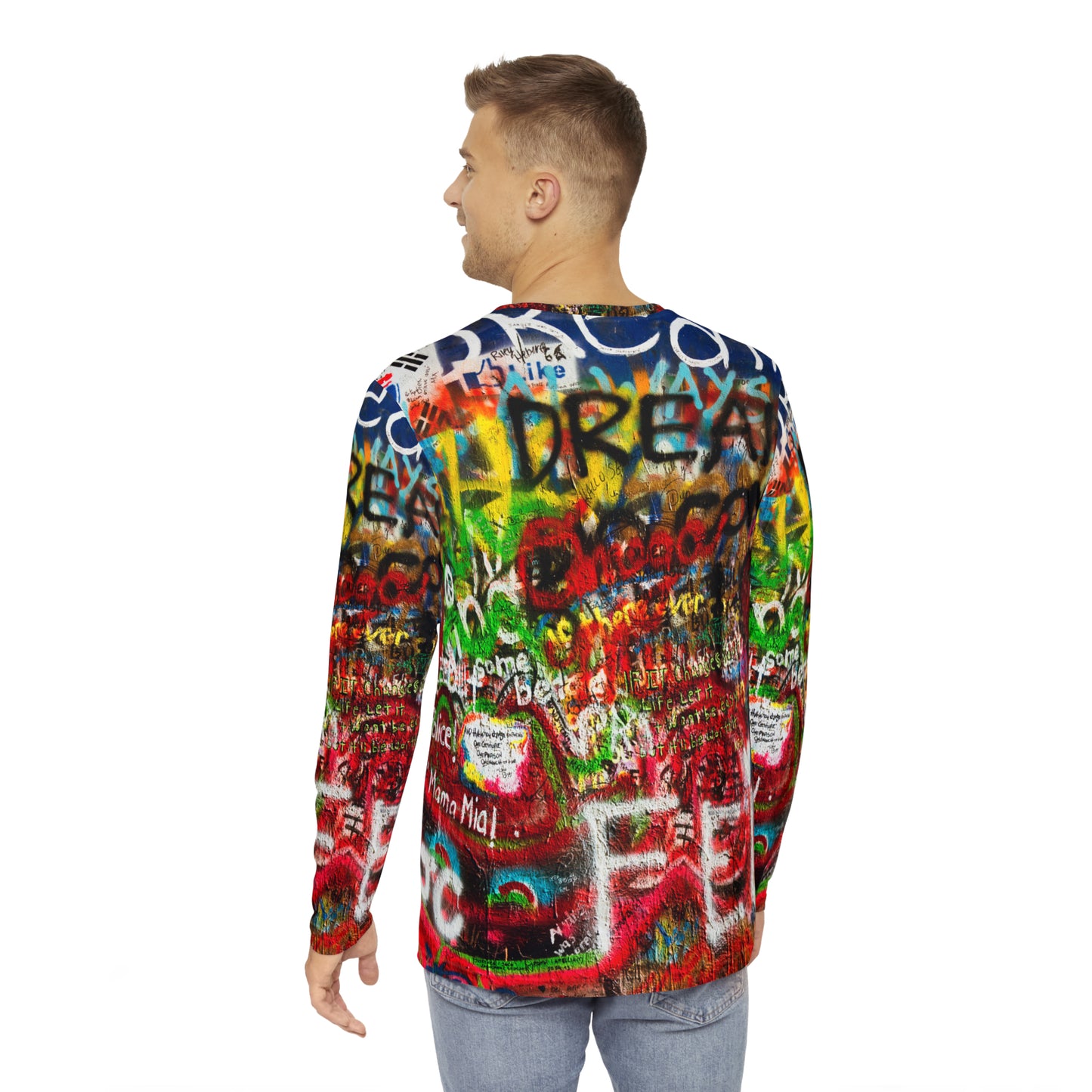 Miss Glitz Graffiti Long Sleeve allover Unisex Tee