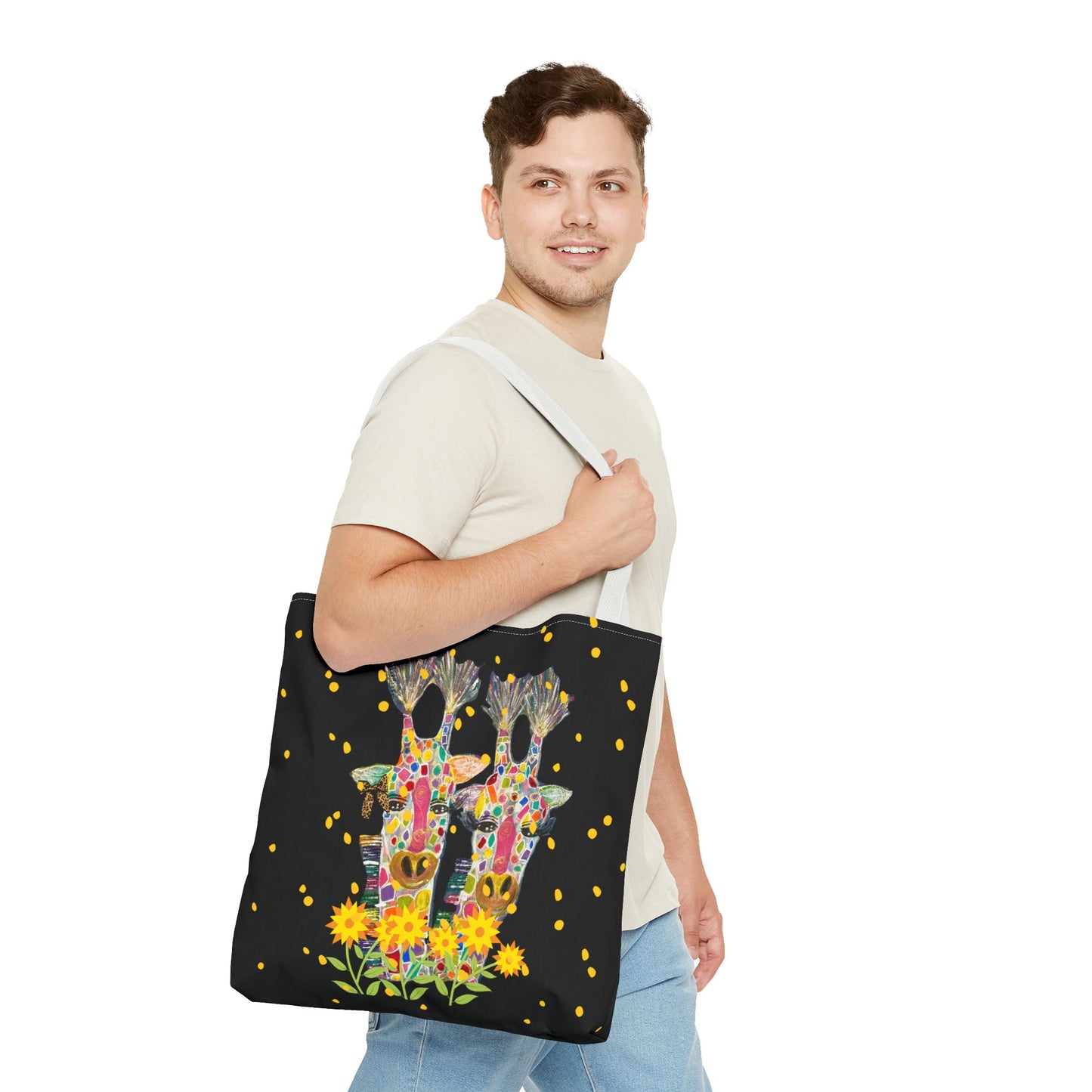 Giraffe Love Tote Bag