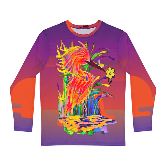 Key West Magic Heron Long Sleeve Allover Unisex Tee