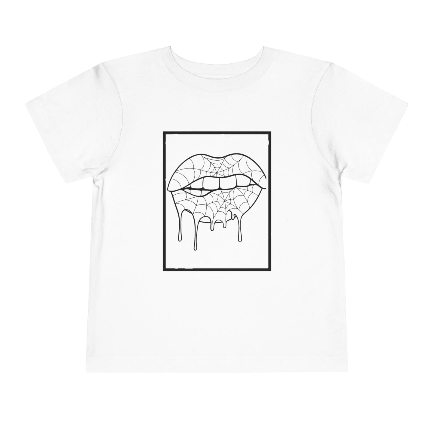 Coloring Halloween Lips Toddler Tee