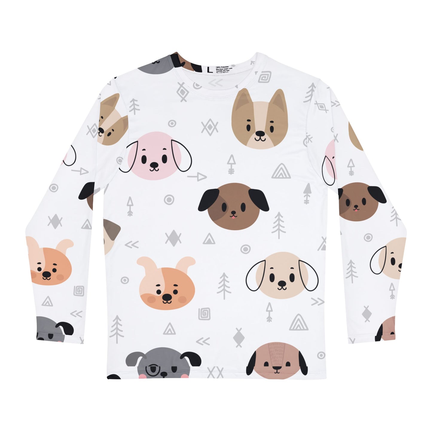I Love My Puppy Long Sleeve Allover T-Shirt