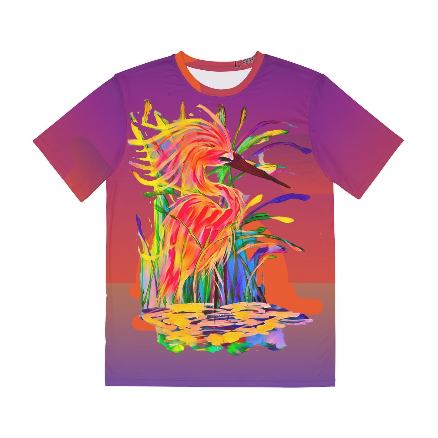 Magical Egret short Sleeve All-Over Unisex Tee