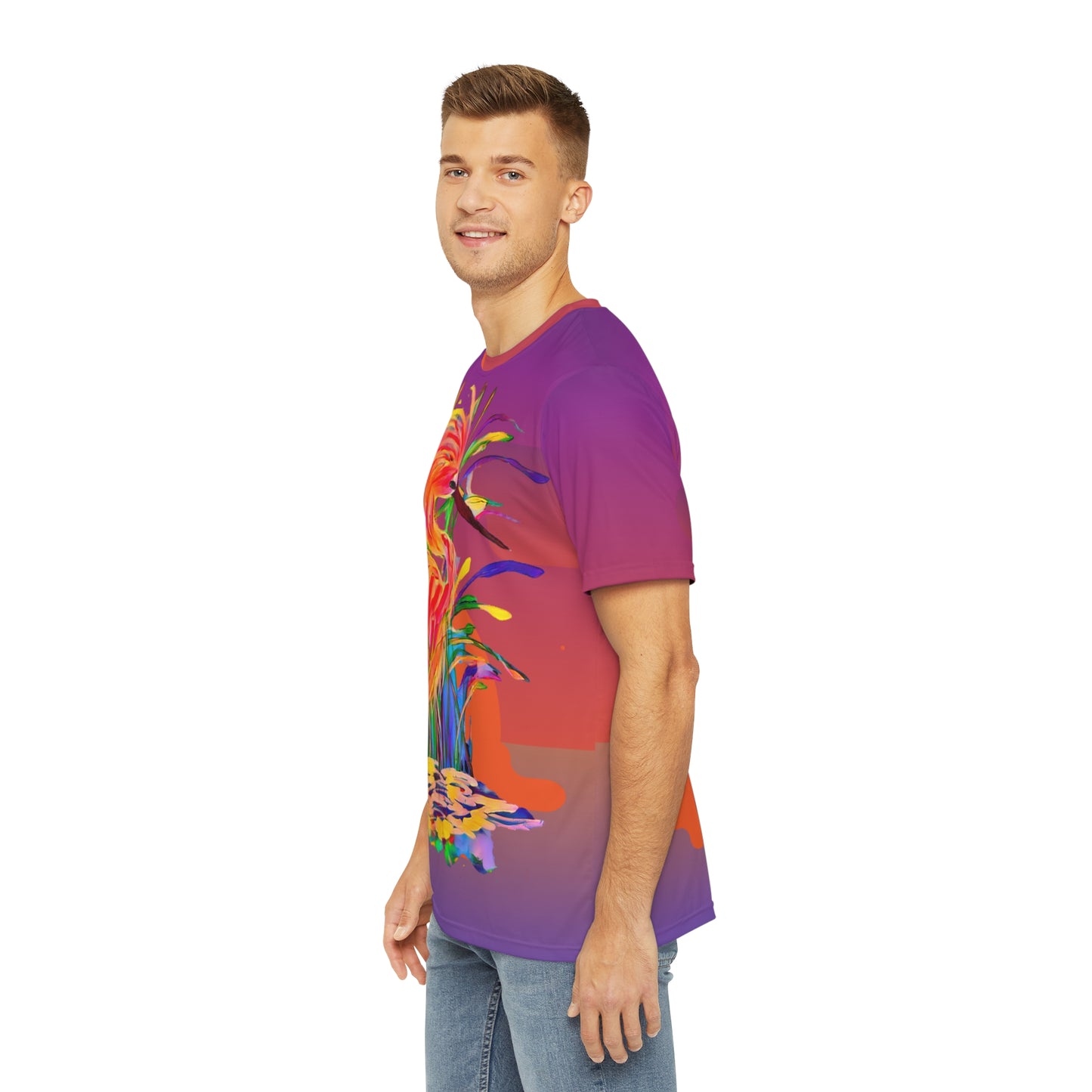 Magical Egret short Sleeve All-Over Unisex Tee