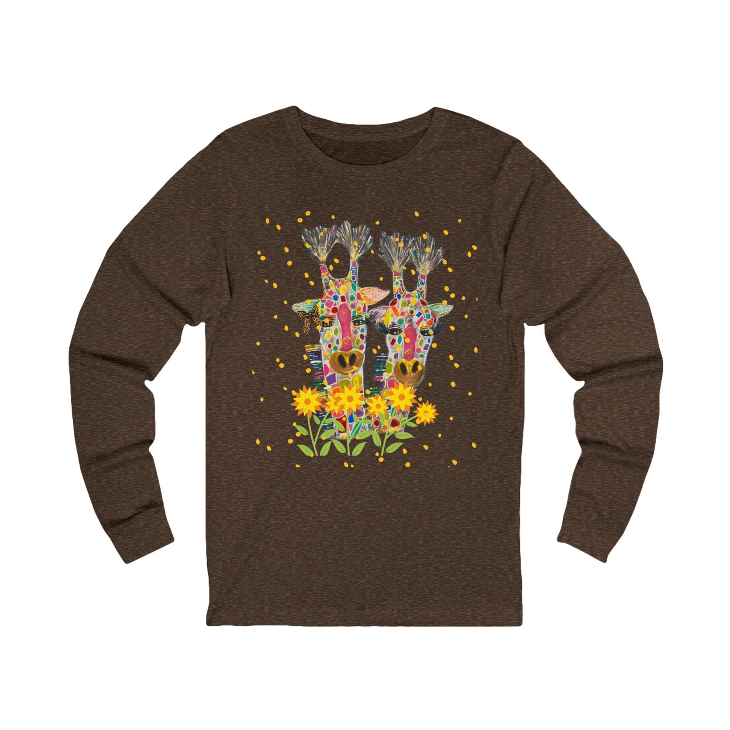 Giraffe In Love Long Sleeve Tee