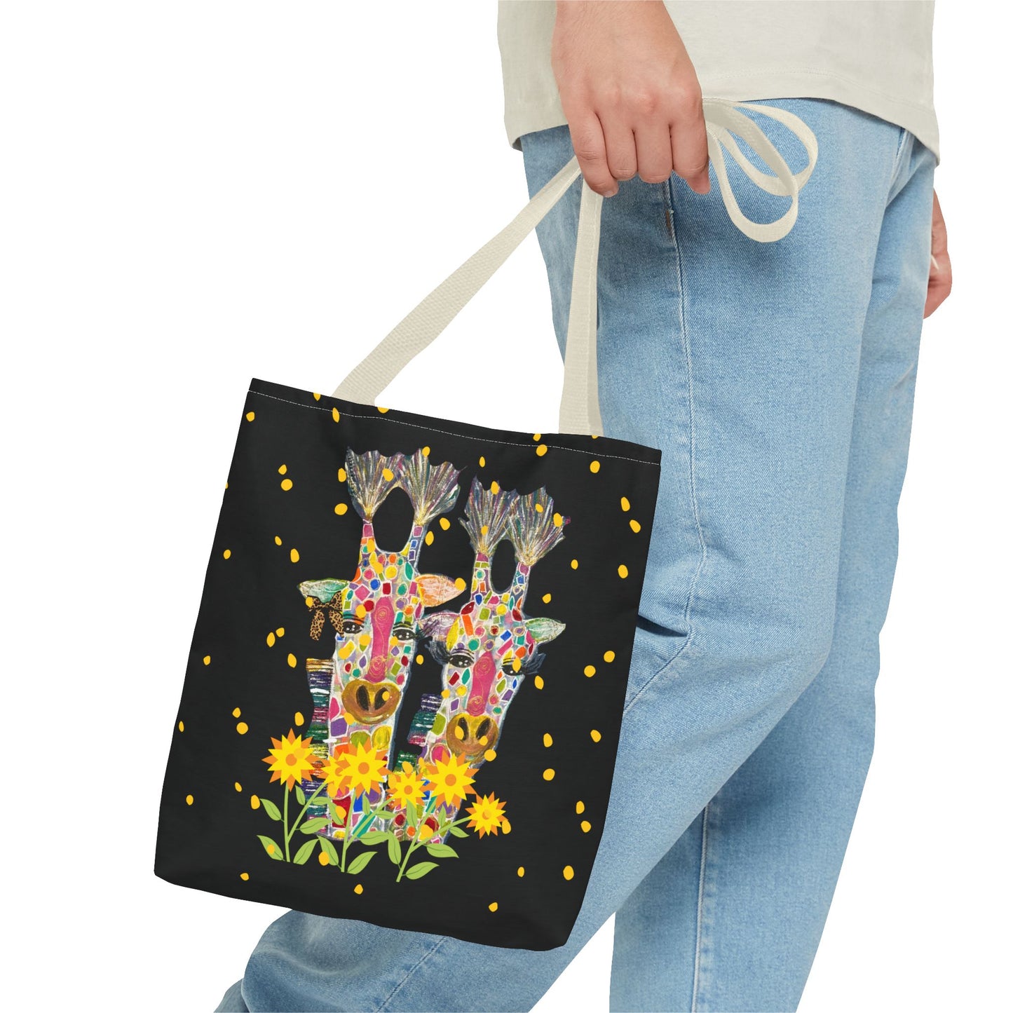 Giraffe Love Tote Bag