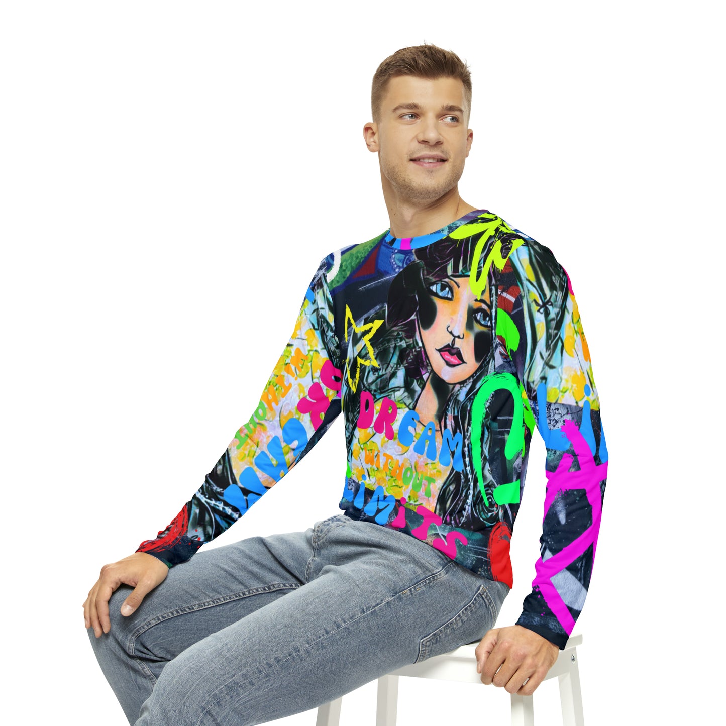 Dream Without Limits Graffiti Long Sleeve Allover Unisex shirt