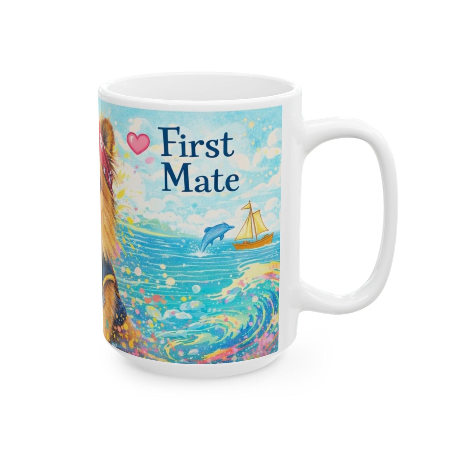 First Mate Layla Ceramic Mug — Nautical Coffee Cup (11oz & 15oz)