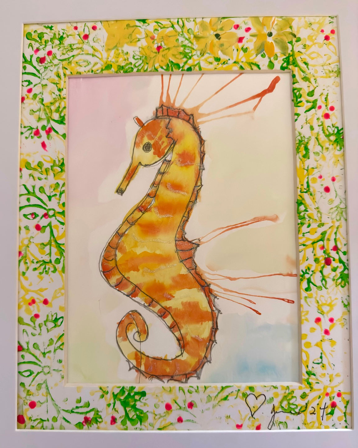 Colorful Sea Horse