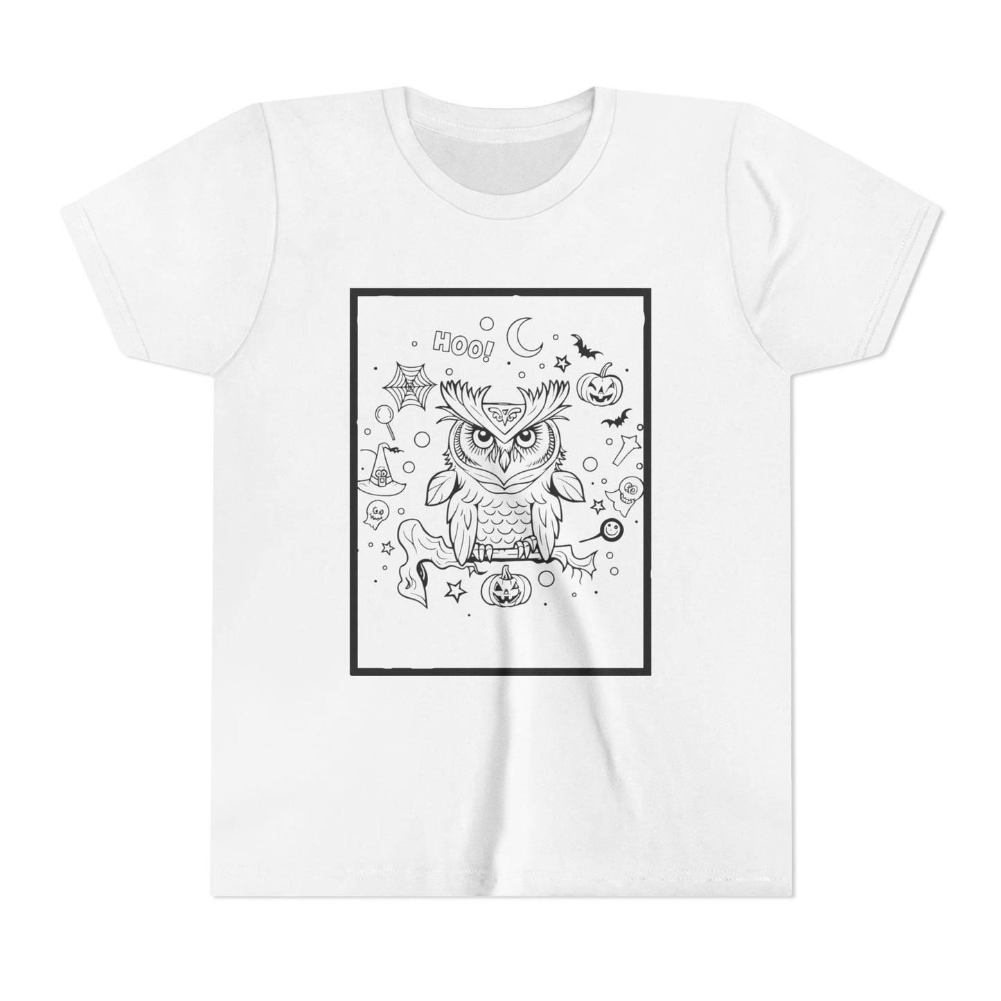Colorable Halloween Owl Tee