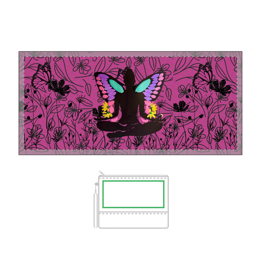 Buddha Butterfly Cosmetic Bag