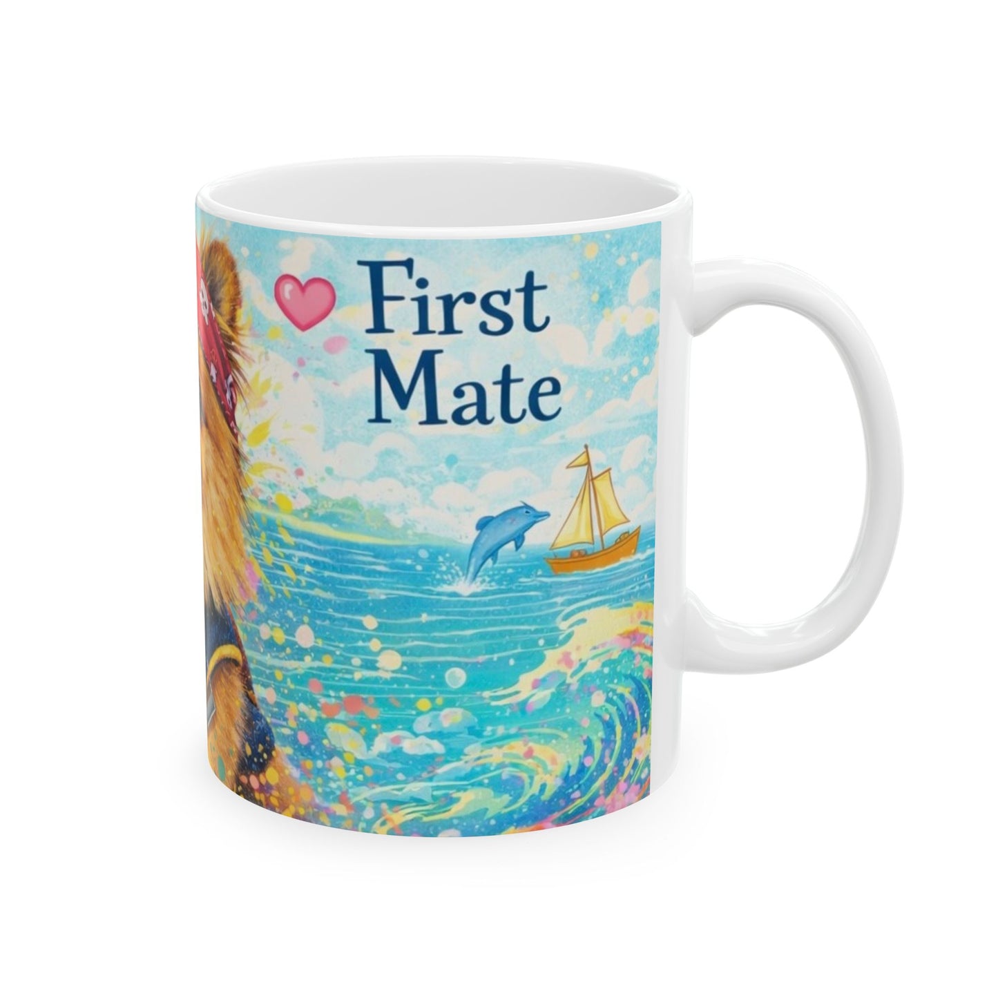 First Mate Layla Ceramic Mug — Nautical Coffee Cup (11oz & 15oz)