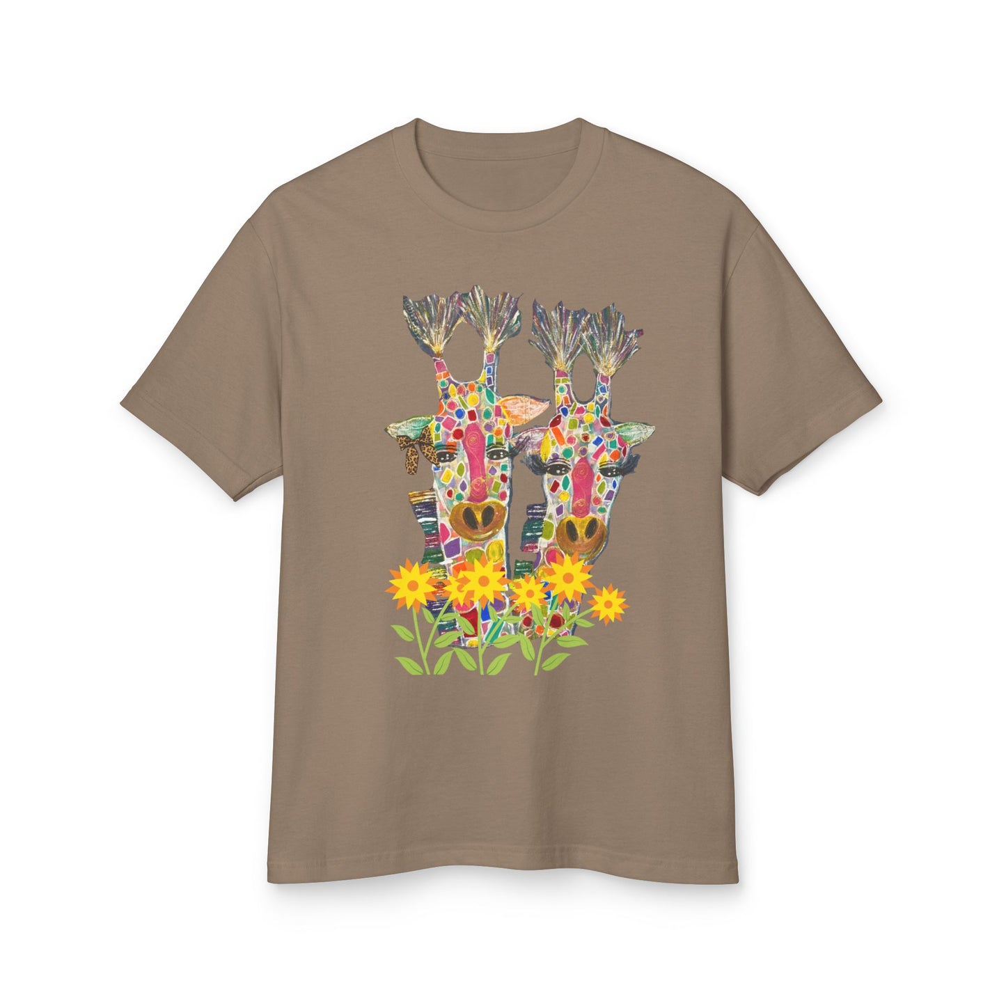 Giraffe in Love Design Unisex Tee