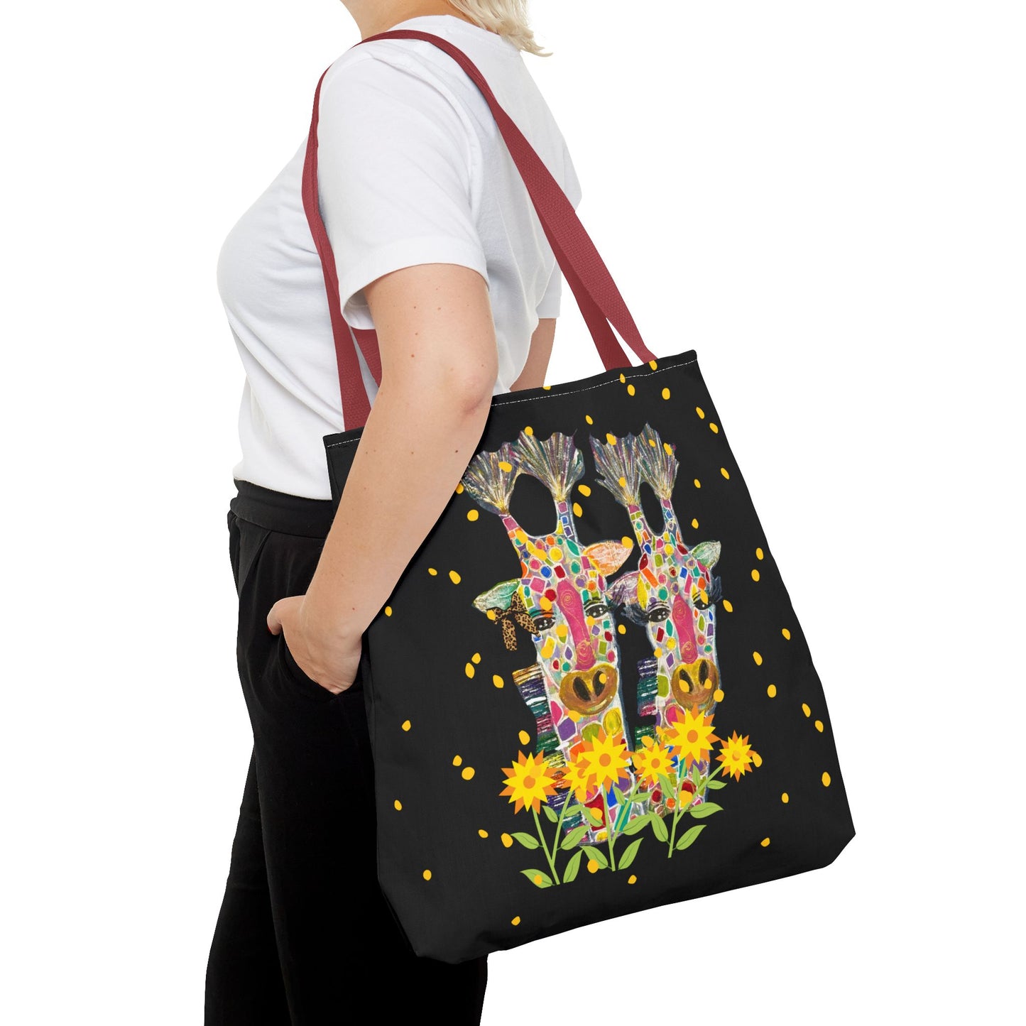Giraffe Love Tote Bag