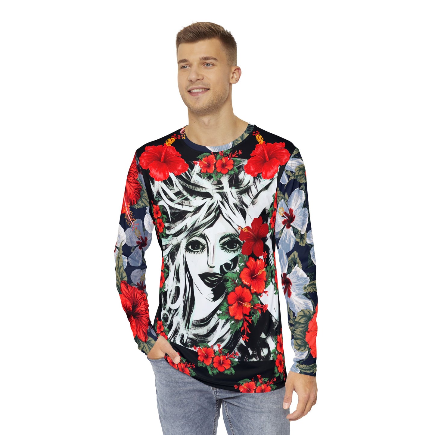 Color Me Whimsy Allover Long Sleeve Tee