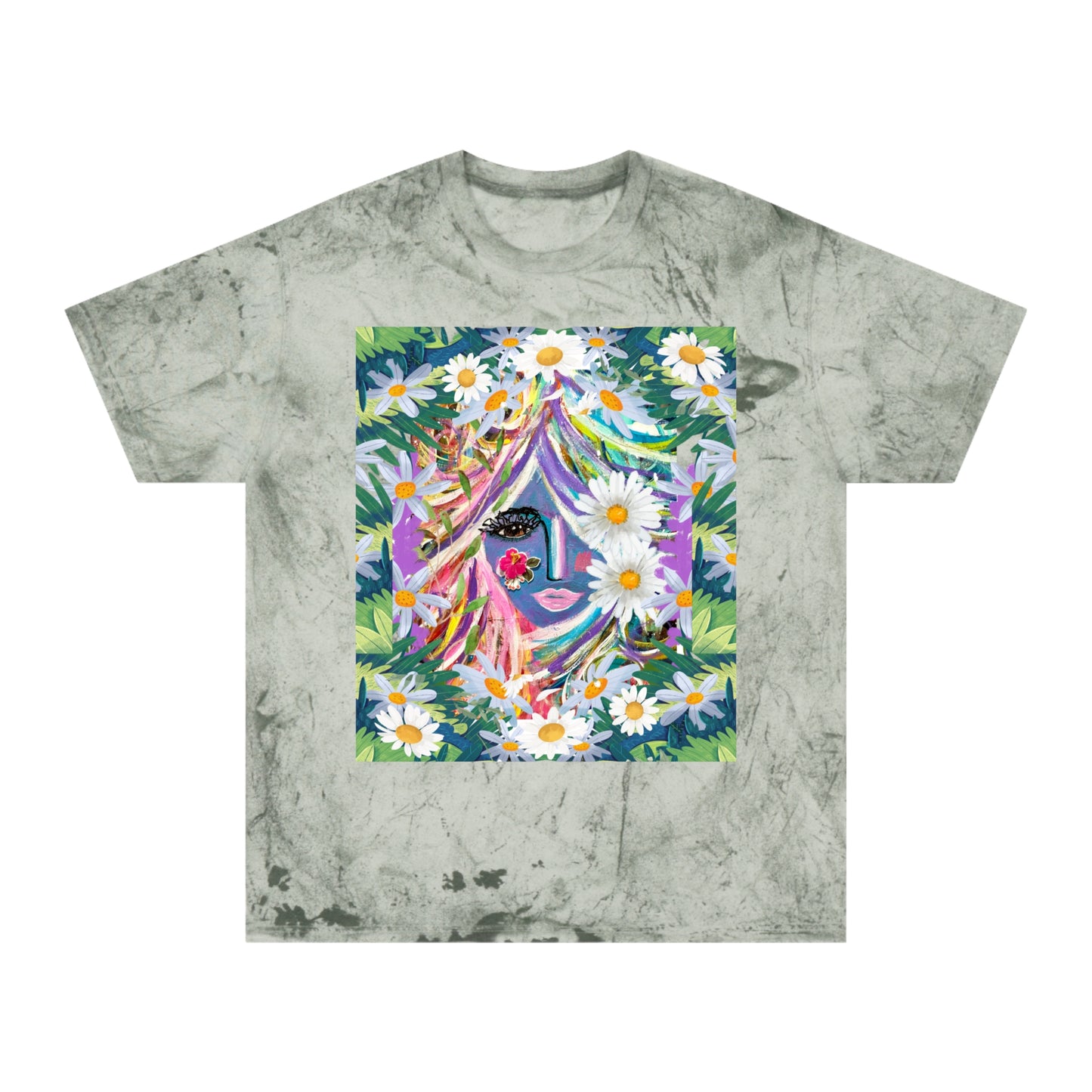 Color Blast T-Shirt - Curly Hair Girly Girl Design