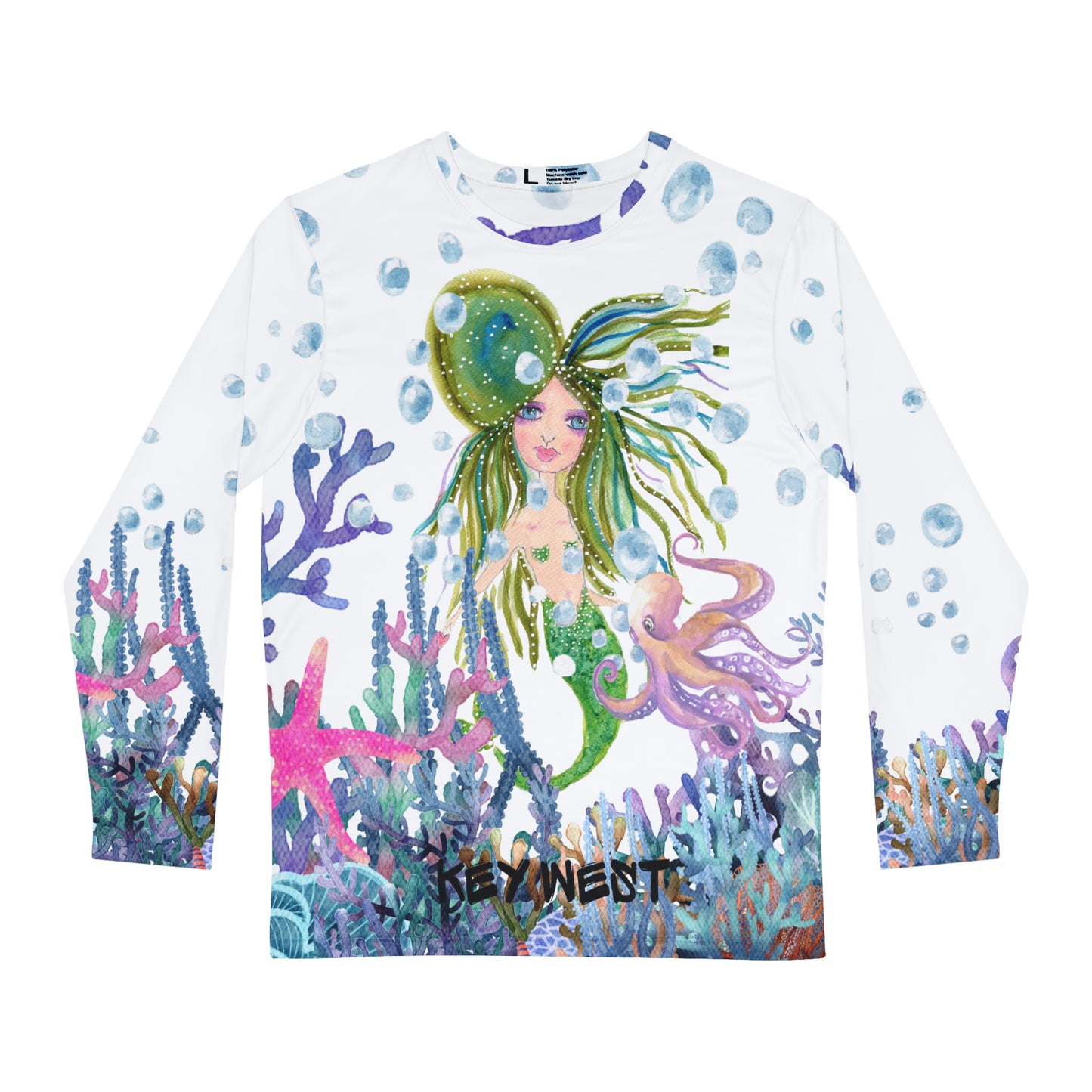 Key West Mermaid Tale All-Over Tee