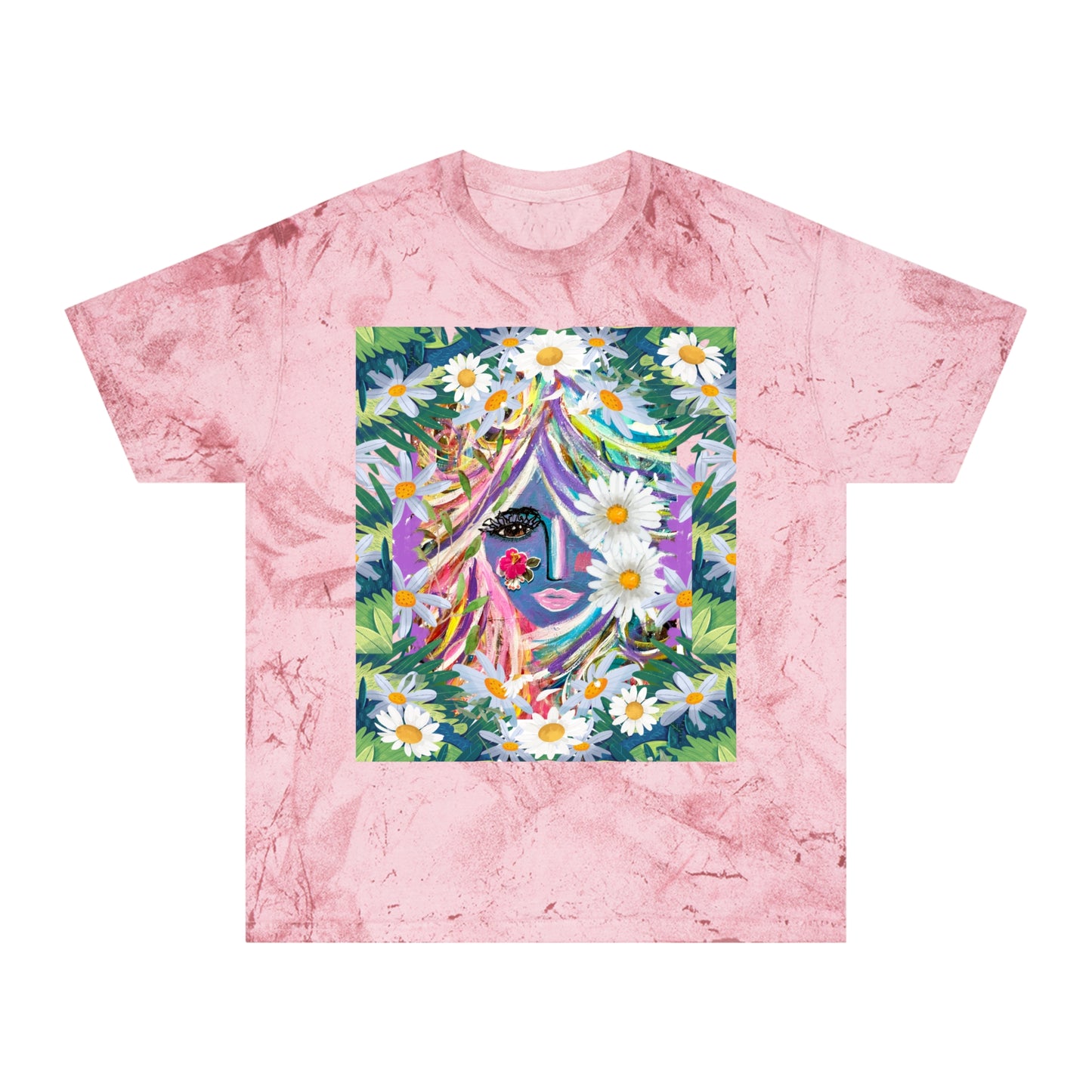 Color Blast T-Shirt - Curly Hair Girly Girl Design