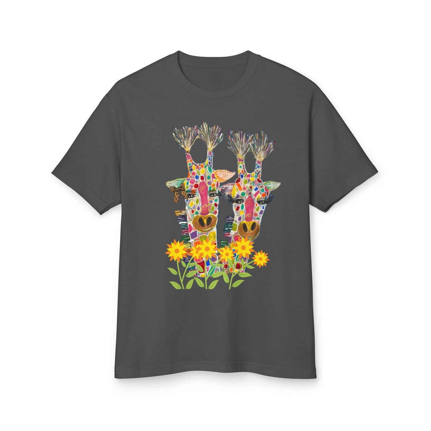 Giraffe in Love Design Unisex Tee
