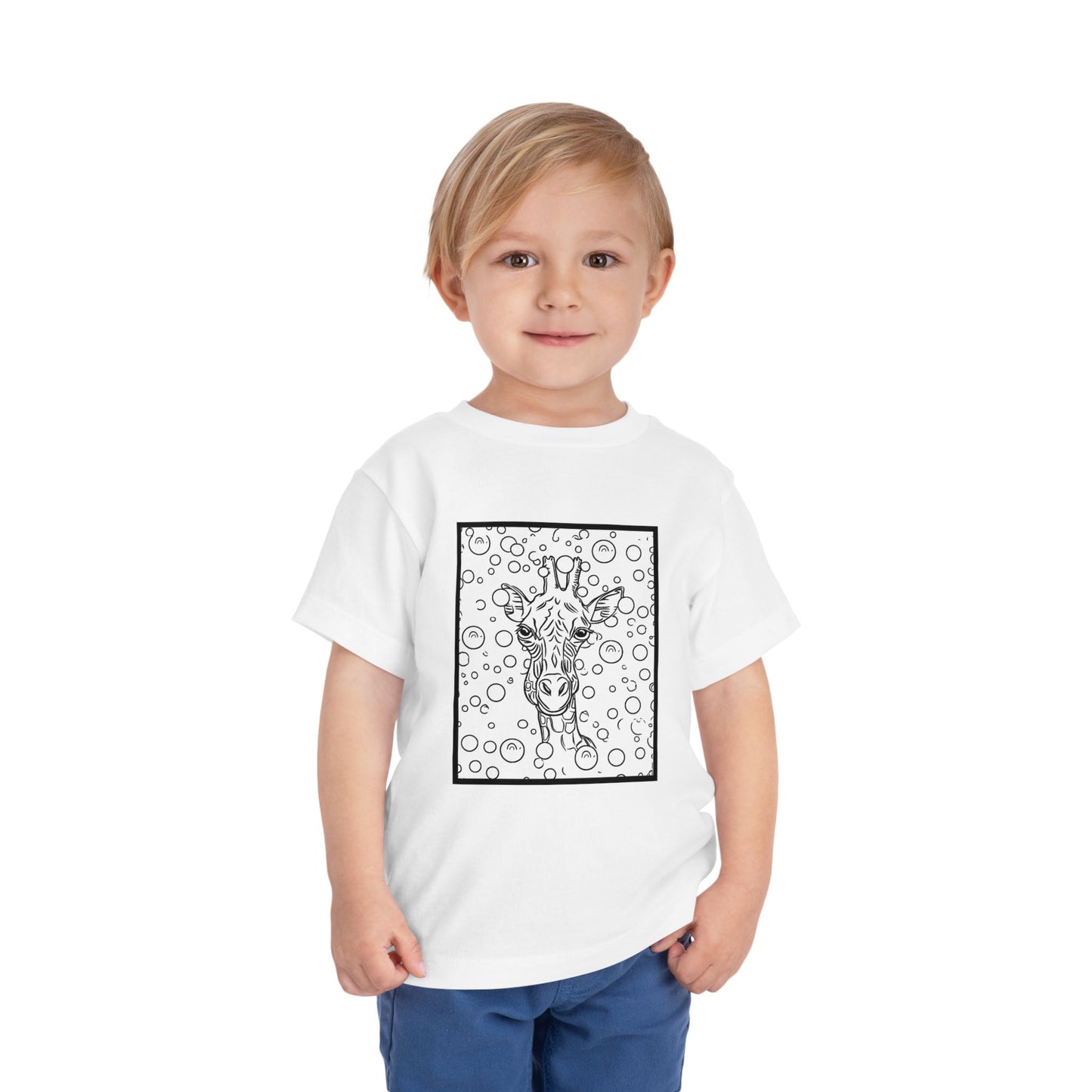 Colorable Giraffe Toddler Tee