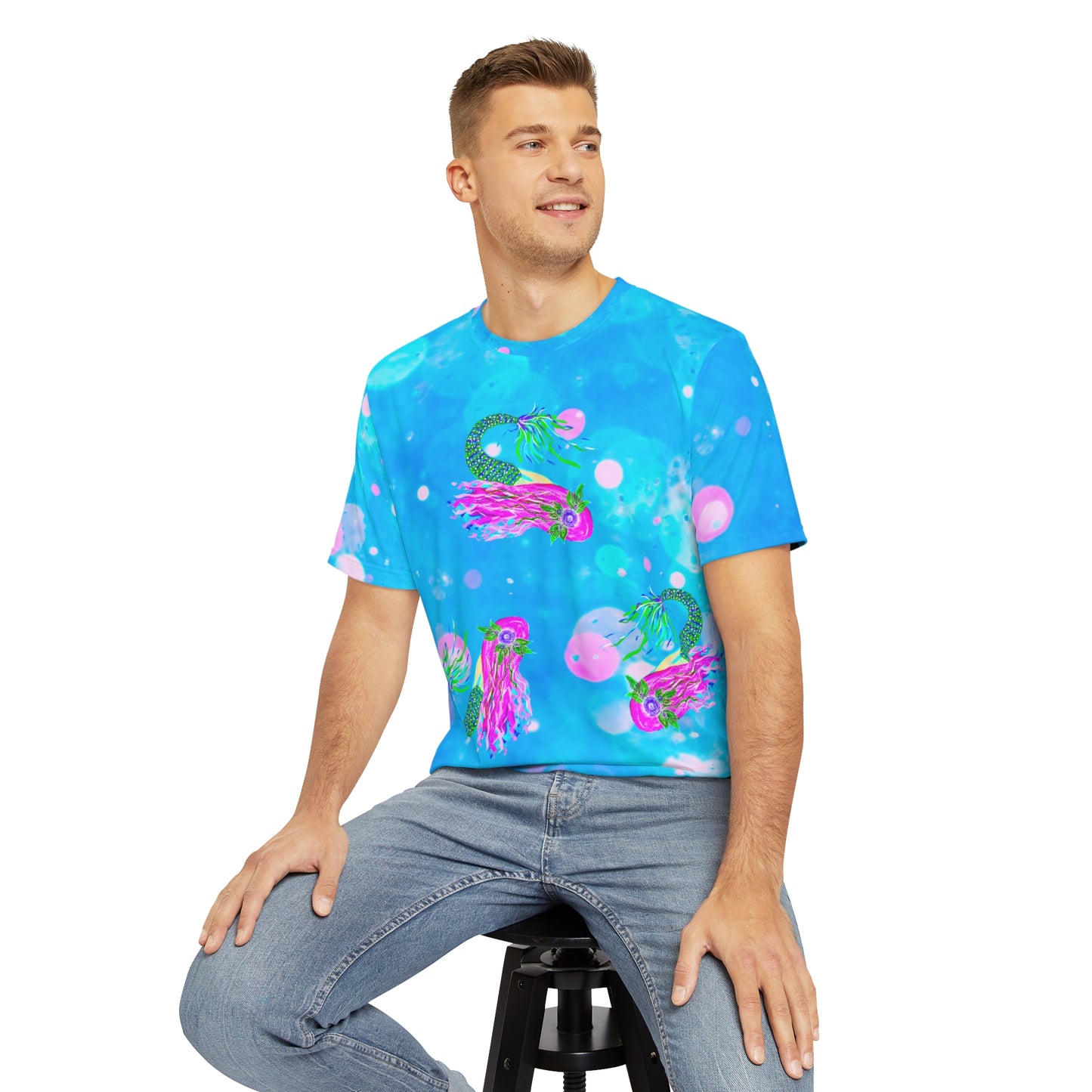 Be a Mermaid Short Sleeve All-Over  Unisex Tee