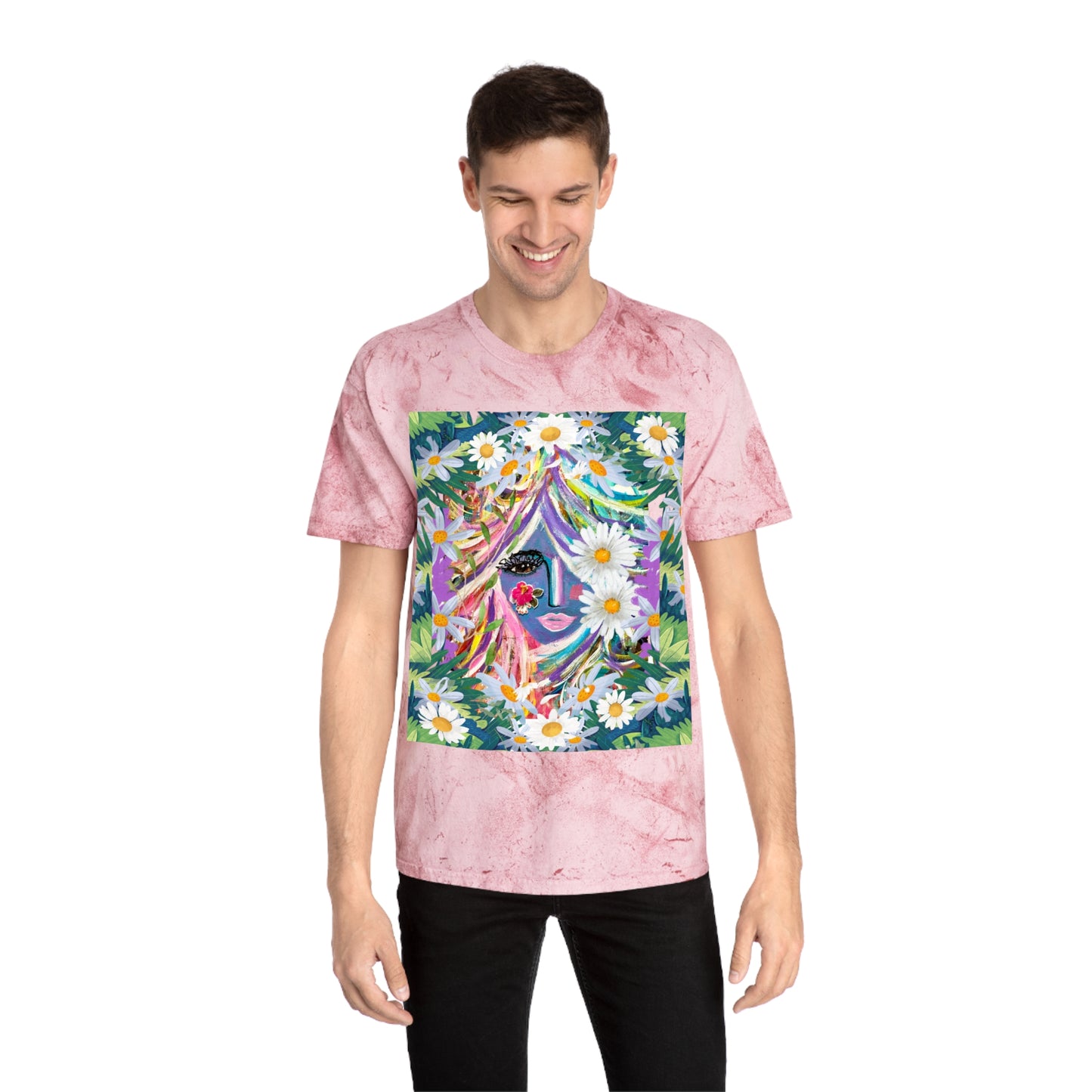 Color Blast T-Shirt - Curly Hair Girly Girl Design
